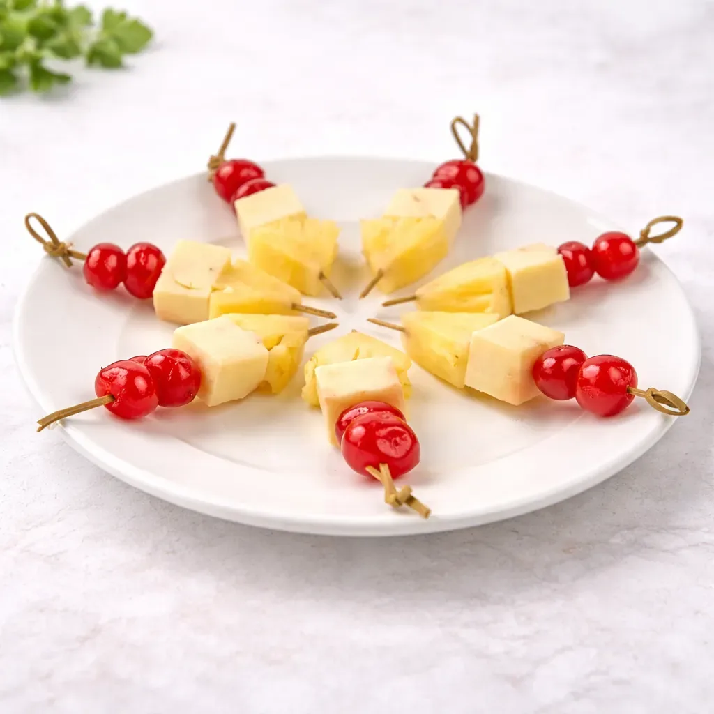 CHEESE & PINEAPPLE SKEWER