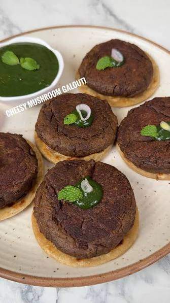 VEG/MUSHROOM GALAUTI KEBAB